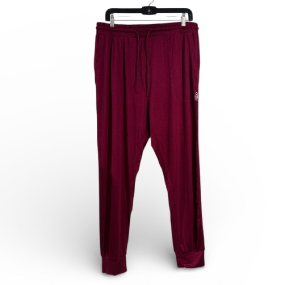 Success Yoga joggers Burgundy Pants stretch soft workout loungewear NEW XL